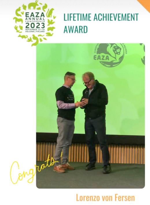 Lifetime Achievement Award eaza Dr. Lorenzo von Fersen