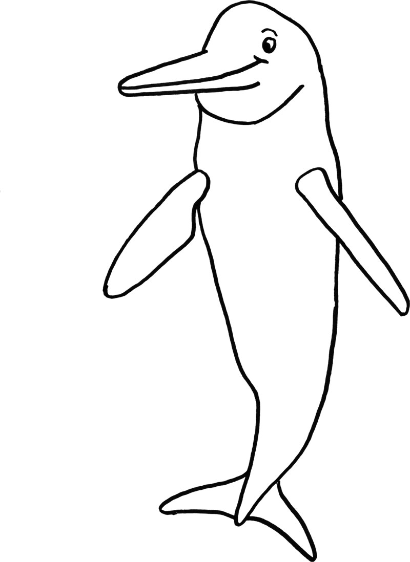 river dolphin inia amazonas coloring page