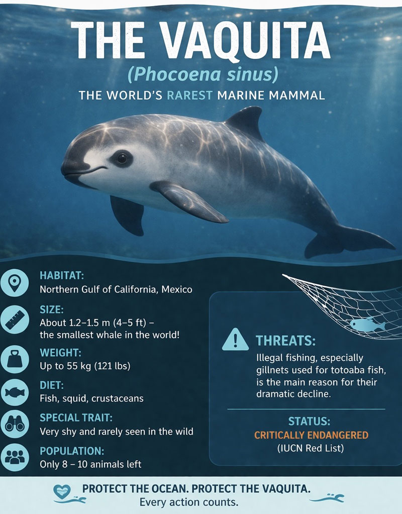vaquita info information in one picture phocoena sinus the world's rarest marine mammal