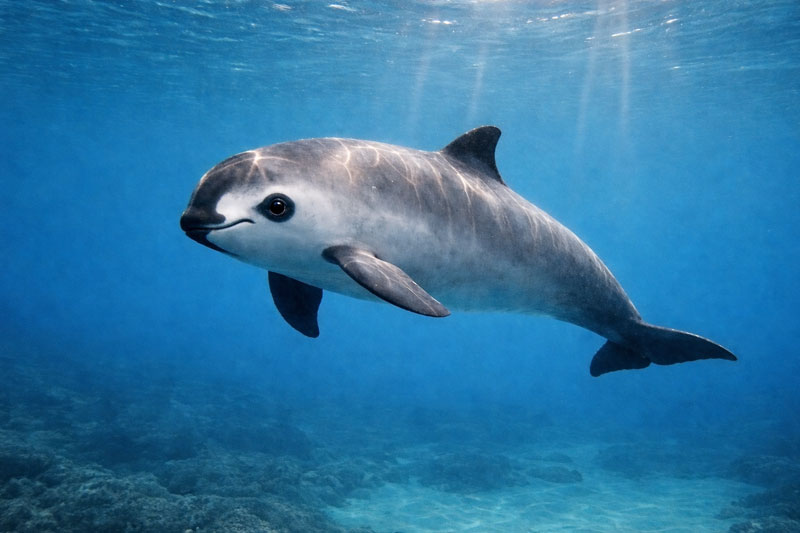 vaquita unterwasser bild picture underwater kalifornischer schweinswal porpoise
